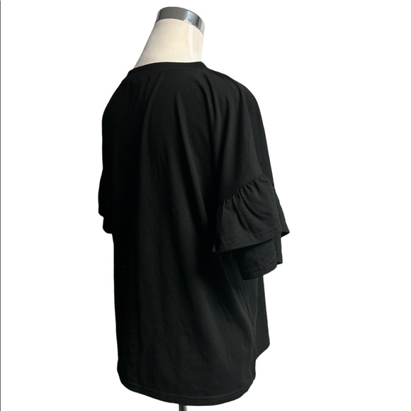 Shein women black short sleeve shirt - Picture 6 of 9